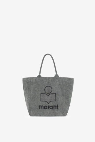 Borsa tote piccola in cotone con logo Yenky