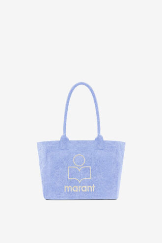 Borsa tote Yenky con logo in cotone lavato e chiusura con zip