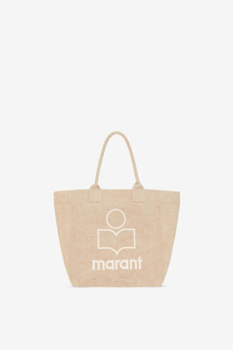Borsa Yenky piccola in cotone sbiadito con logo