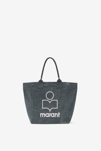 Borsa Yenky piccola in cotone sbiadito con logo
