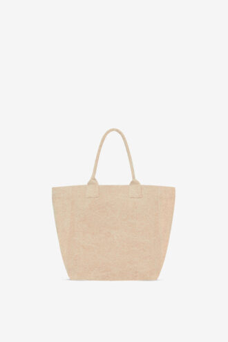 Borsa Yenky piccola in cotone sbiadito con logo