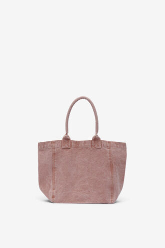Borsa Yenky piccola in cotone sbiadito con logo