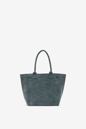 Borsa Yenky piccola in cotone sbiadito con logo