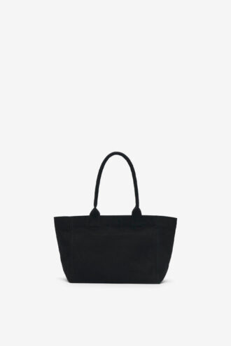 Borsa Yenky piccola in cotone sbiadito con logo