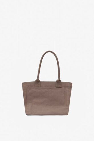 Borsa Yenky Zipped in cotone slavato con logo