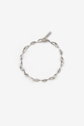 Bracciale a catena Sachi in ottone con finitura argento