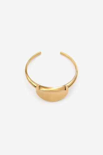 Bracciale rigido Ory in ottone con finitura dorata