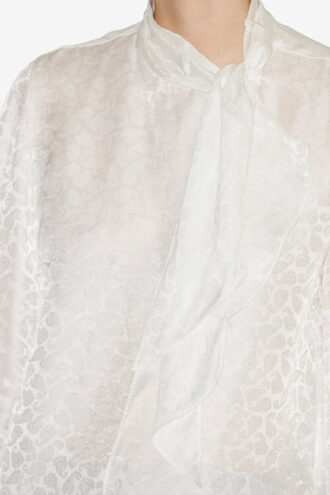 Camicetta Raphaella in jacquard di seta
