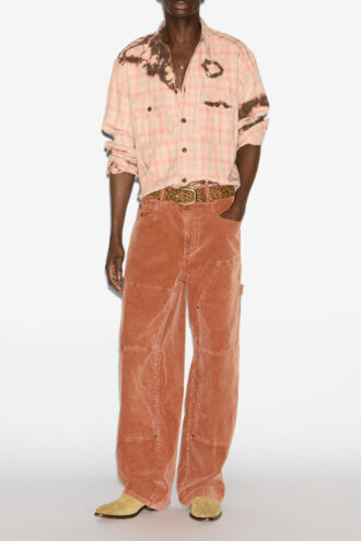 Camicia a quadri tie-dye Suli