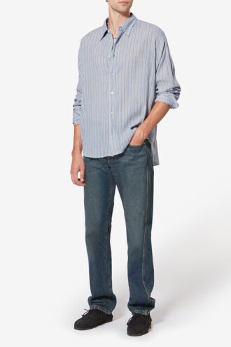 Camicia a righe in seersucker Cybilio