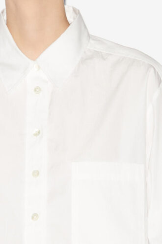Camicia corta in misto seta tinta unita Fleora