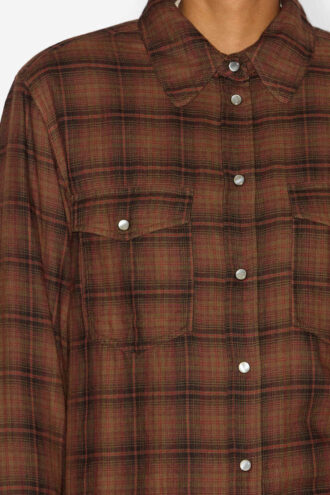 Camicia in cotone a quadri Yalisa