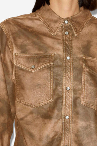 Camicia in ecopelle Karima