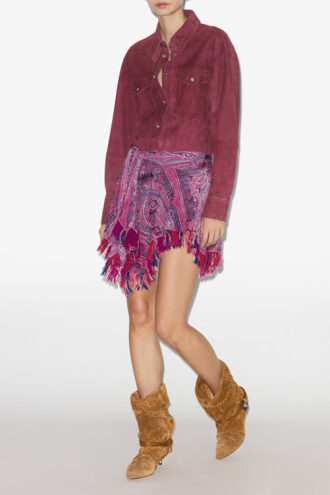 Camicia in pelle scamosciata Danisia