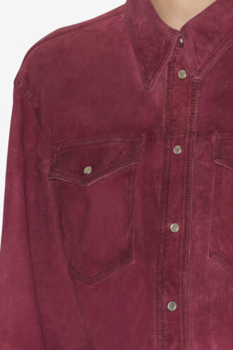 Camicia in pelle scamosciata Danisia