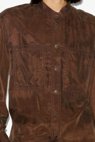 Camicia in raso lavato Zetta