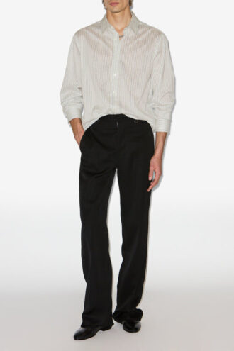 Camicia Nathan in cotone e seta a righe