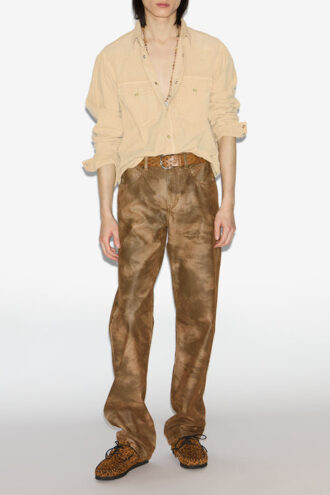 Camicia Vasco in velluto a coste western