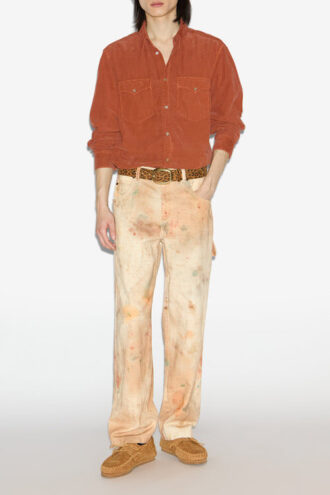 Camicia Vasco in velluto a coste western