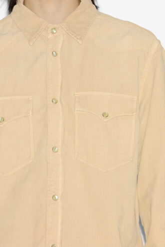 Camicia Vasco in velluto a coste western