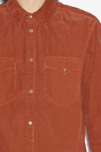 Camicia Vasco in velluto a coste western