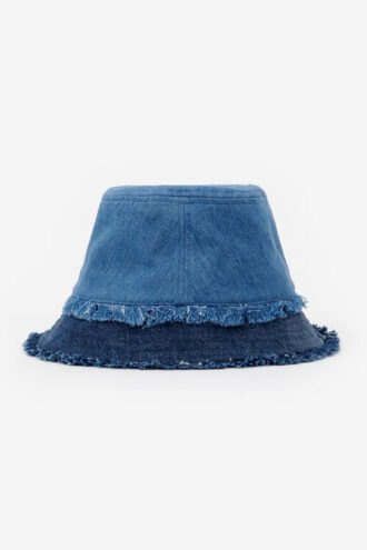 Cappello a secchiello in cotone Bergen con logo