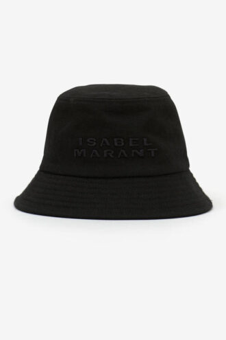 Cappello a secchiello ricamato con logo Haley