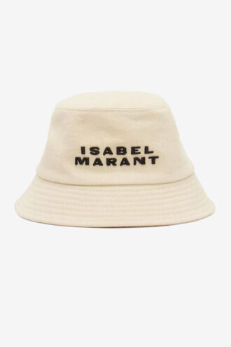 Cappello a secchiello ricamato con logo Haley