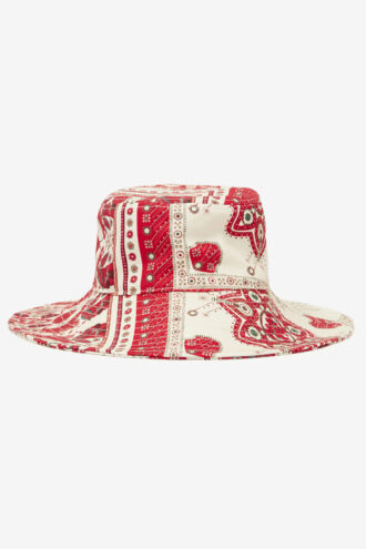 Cappello Delya in cotone con stampa bandana