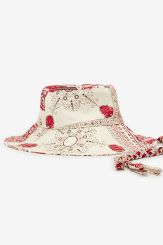 Cappello Delya in cotone con stampa bandana