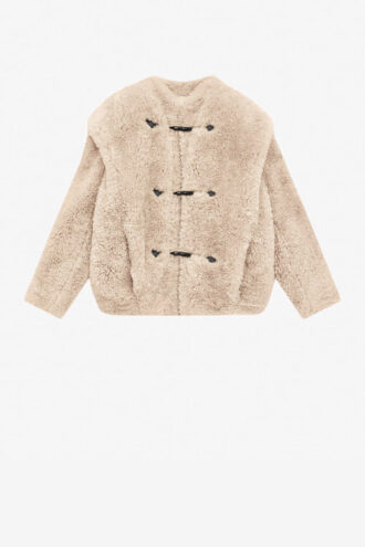 Cappotto Avalia in pelliccia riccia