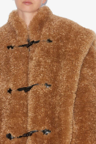 Cappotto Avalia in pelliccia riccia