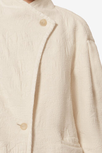 Cappotto corto in cotone testurizzato Uadie