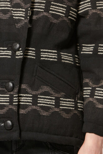 Cappotto corto in jacquard Qayla