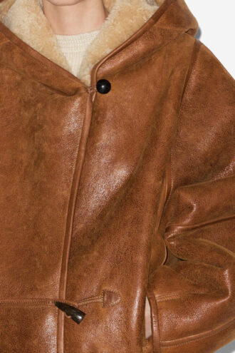 Cappotto corto in montone Amiel