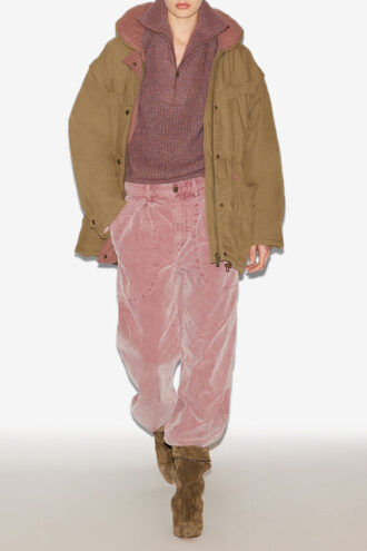 Cappotto in cotone bicolore Damone