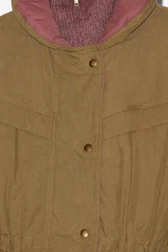 Cappotto in cotone bicolore Damone