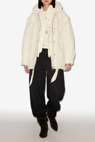 Cappotto in cotone tinta unita Damone