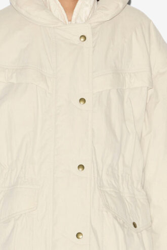 Cappotto in cotone tinta unita Damone
