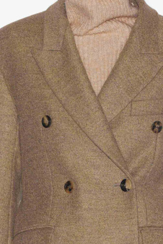 Cappotto in lana screziata Isidora