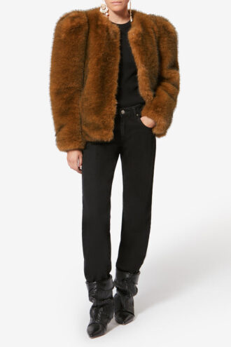Cappotto in pelliccia sintetica Bahria
