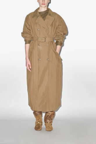 Cappotto lungo in cotone Cacilda