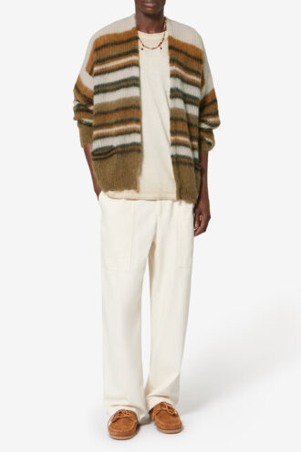 Cardigan a righe in mohair Danah