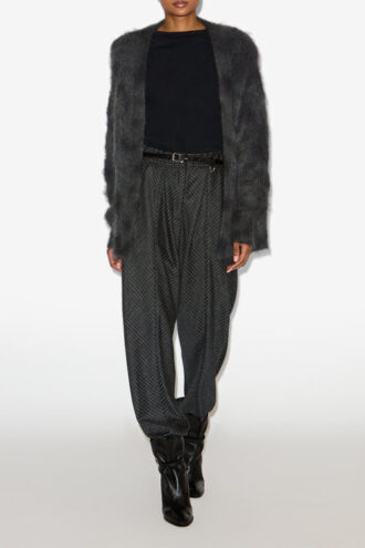 Cardigan avvolgente in kid mohair Mylene