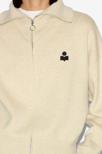 Cardigan Axelle con zip frontale