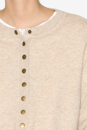 Cardigan Idesia in lana merino e cashmere