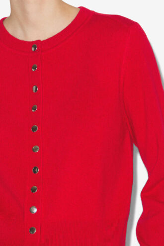 Cardigan Idesia in lana merino e cashmere
