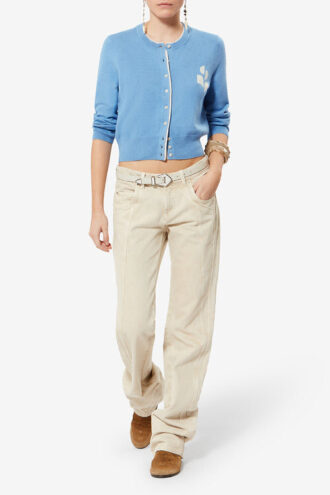 Cardigan in cotone e lana Lona