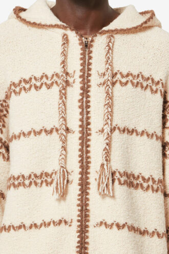 Cardigan in lana screziata Rolian