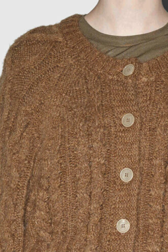 Cardigan Yara lavorato a trecce